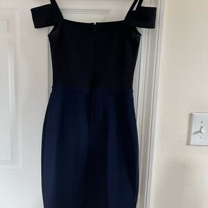 ASOS Black Sheath Cocktail Dress Cold Shoulder